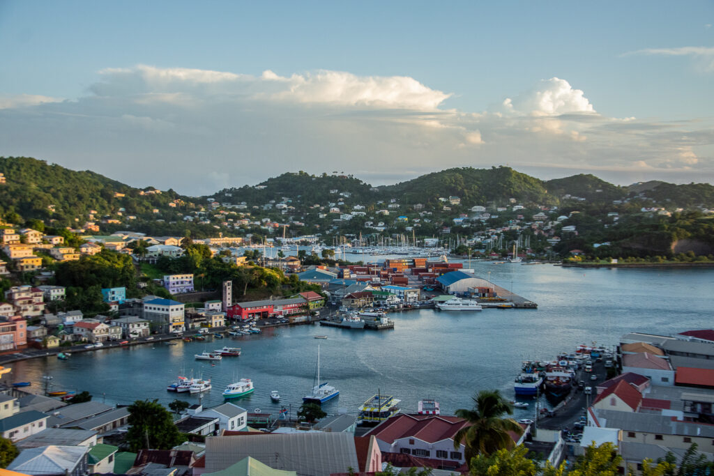 Caribbean, Grenada, Saint George, View from the Street Market